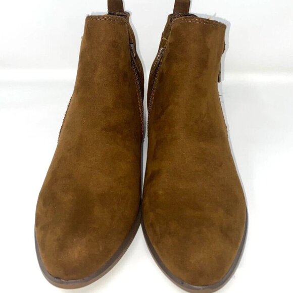 Esprit - Timber Boot Zippered Ankle Women's Booties Walnut Size 6.5 M - Picture 6 of 11